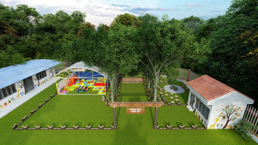 Thiết kế và thi công khu vui chơi, khu học tập ngoài trời